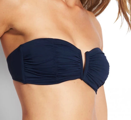 Seafolly Ruched Bandeau Bikini Top