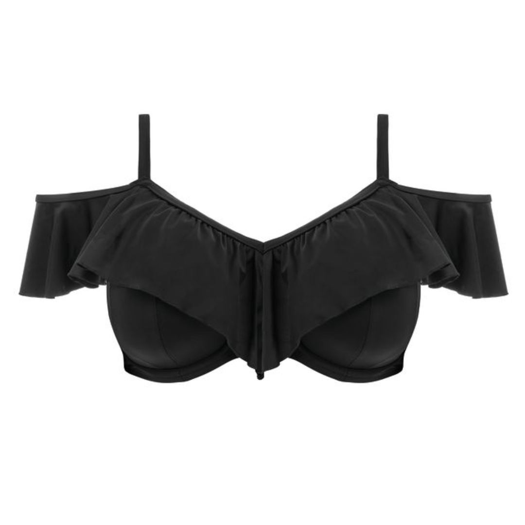 Plain Sailing Bardot Bikini Top