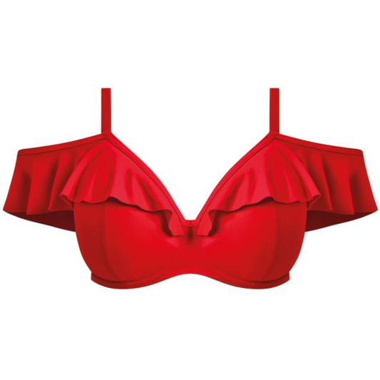 Plain Sailing Bardot Bikini Top