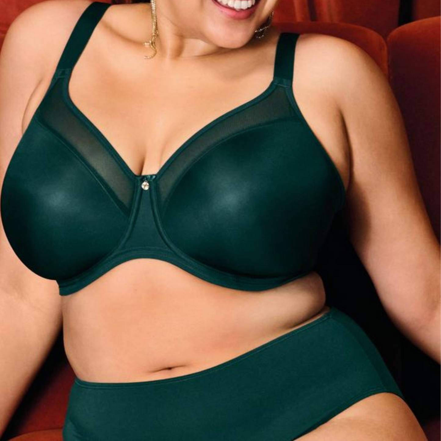 Smooth Moulded Bra Deep Emerald