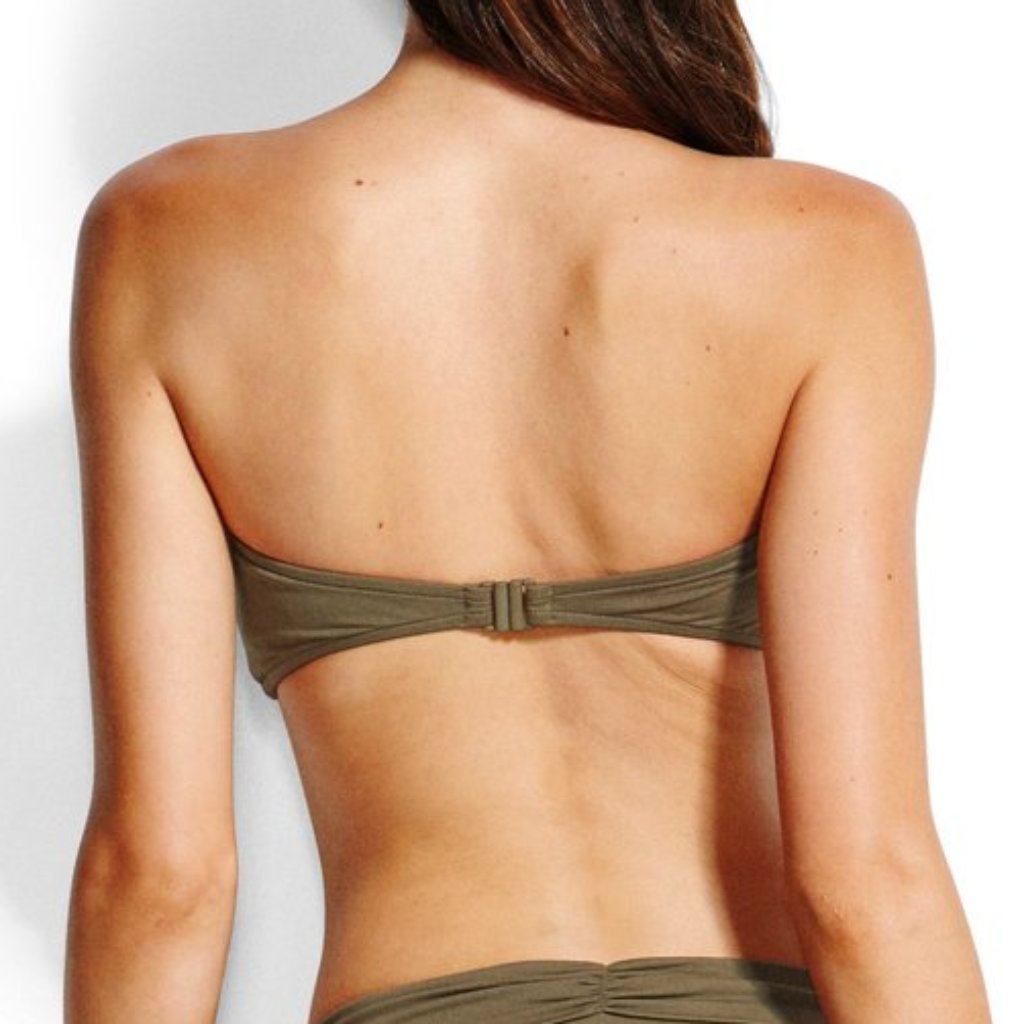 Seafolly Ruched Bandeau Bikini Top