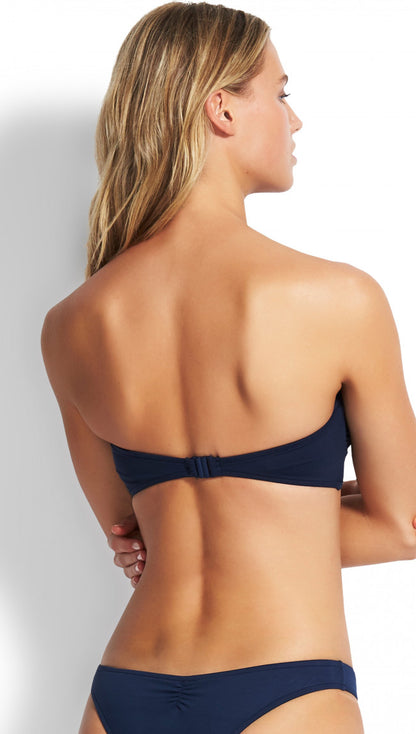 Seafolly Ruched Bandeau Bikini Top